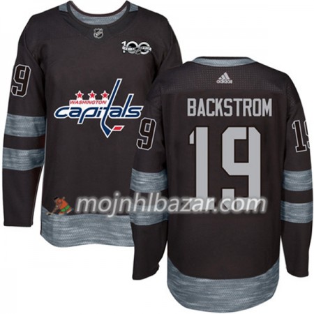 Dresovi Washington Capitals Nicklas Backstrom 19 1917-2017 100th Anniversary Adidas Crna Authentic - Muške Dresovi Washington Capitals Nicklas Backstrom 19 1917-2017 100th Anniversary Adidas Crna Authentic - Muške